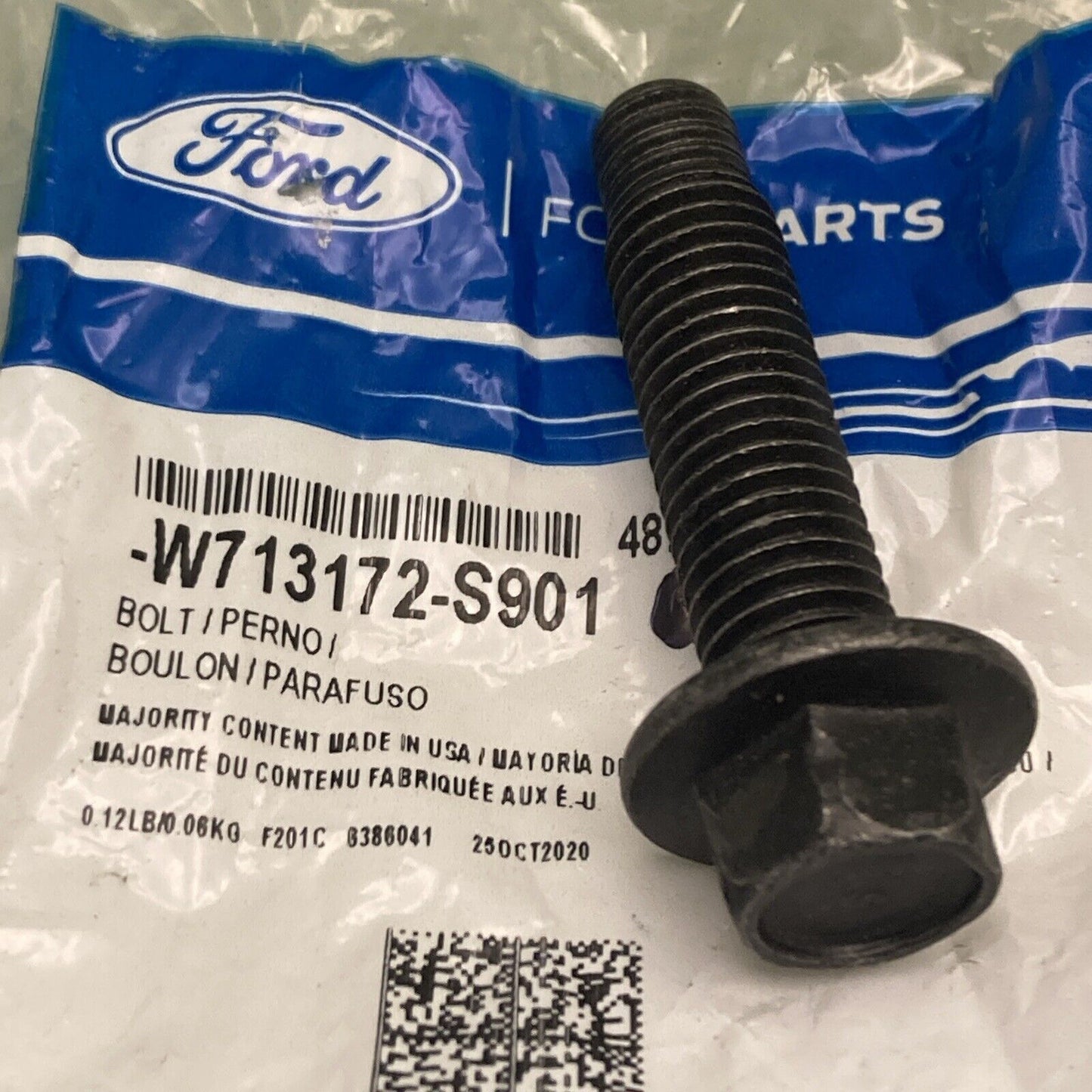 NEW GENUINE FORD W713172-S901 TOW HOOK BOLT