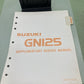 GENUINE SUZUKI 99500-31000-03E GN125 SUPPLEMENTARY SERVICE MANUAL