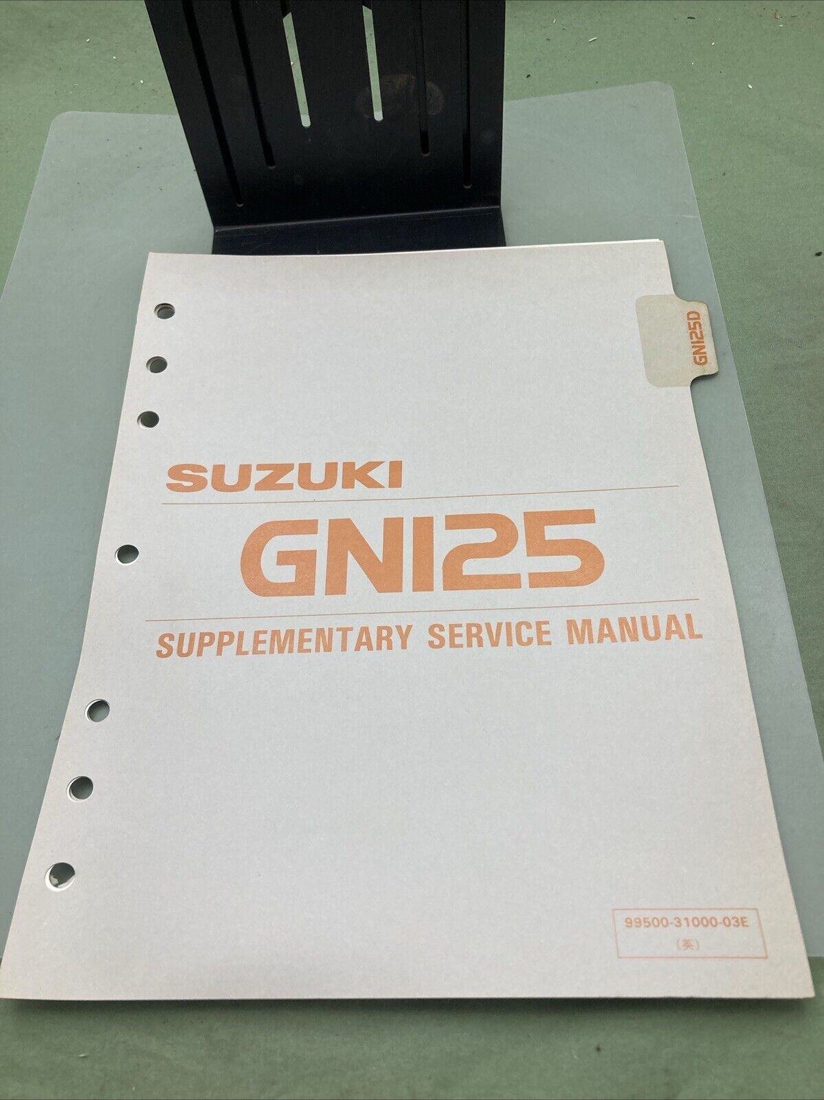 GENUINE SUZUKI 99500-31000-03E GN125 SUPPLEMENTARY SERVICE MANUAL