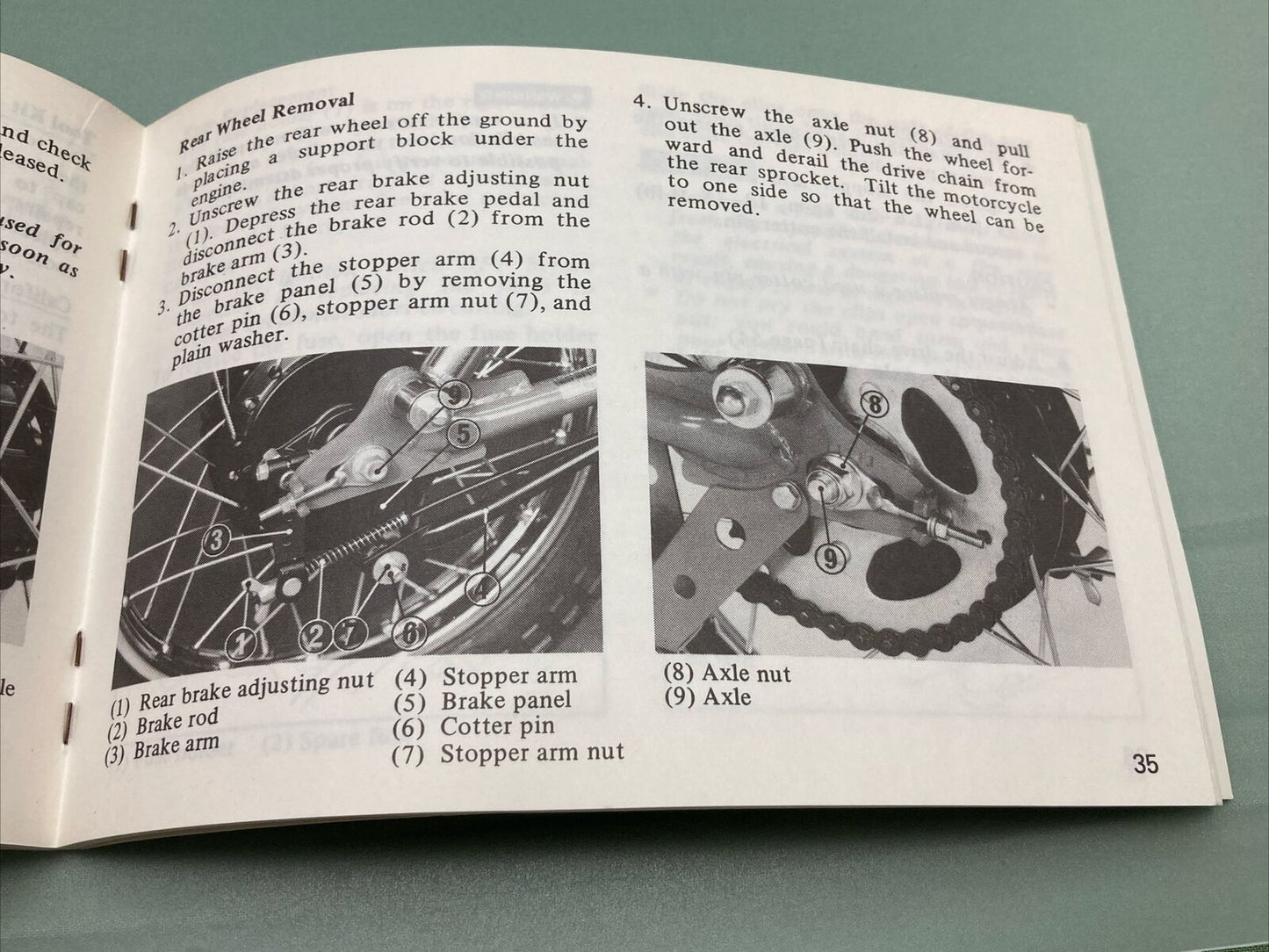 GENUINE HONDA 31195620 XL80S OWNER'S MANUAL '85