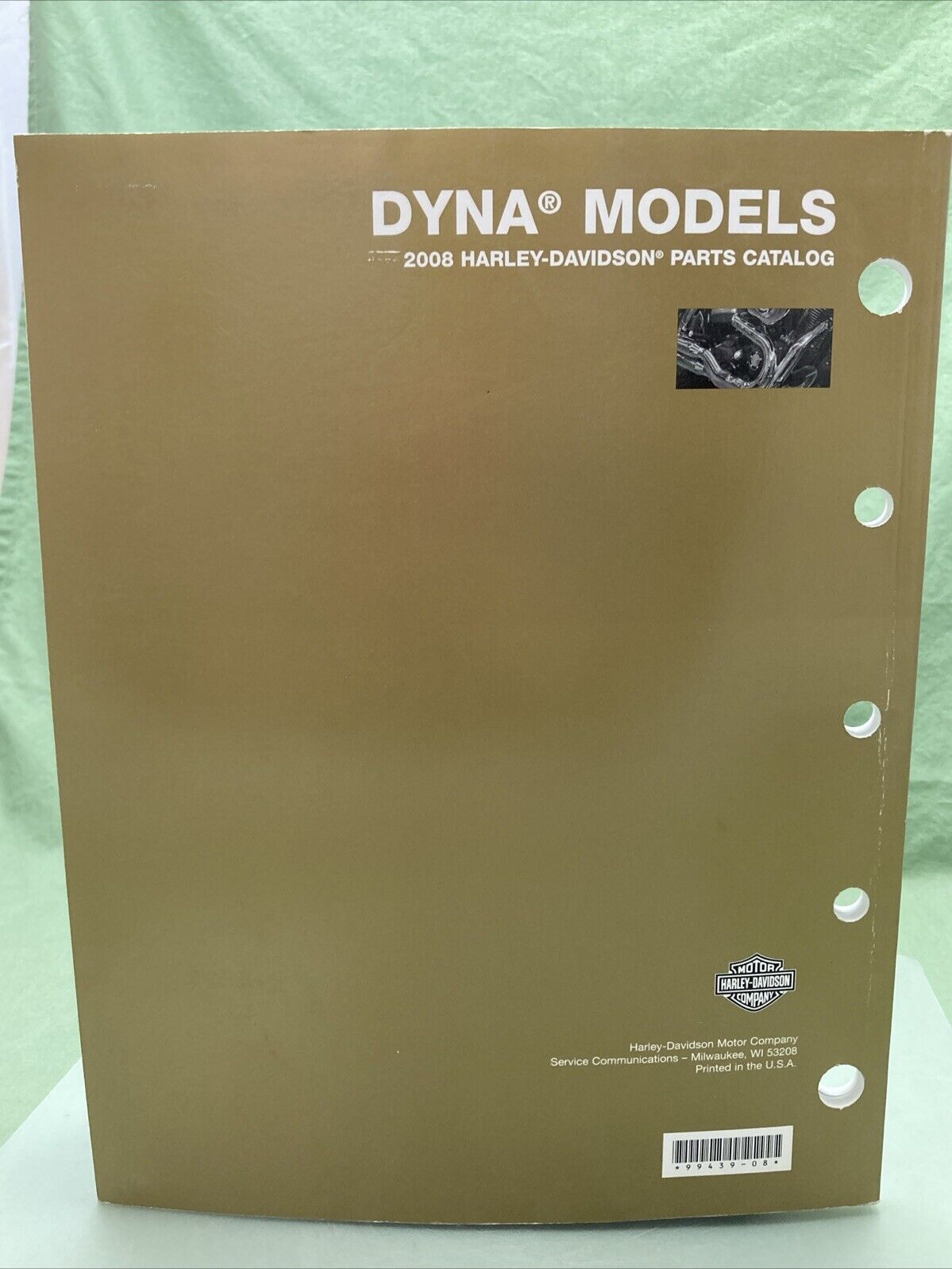 HARLEY DAVIDSON 99439-08 DYNA MODELS 2008 PARTS CATALOG