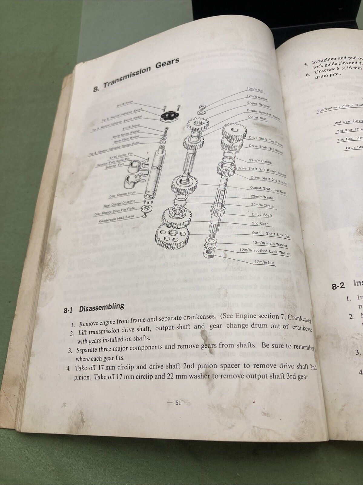 GENUINE KAWASAKI 175 MODEL F2, F2TR SHOP MANUAL