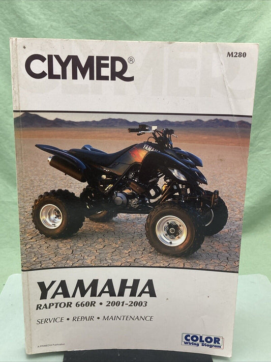 CLYMER M280 RAPTOR 660R 01-03 SERVICE MANUAL YAMAHA