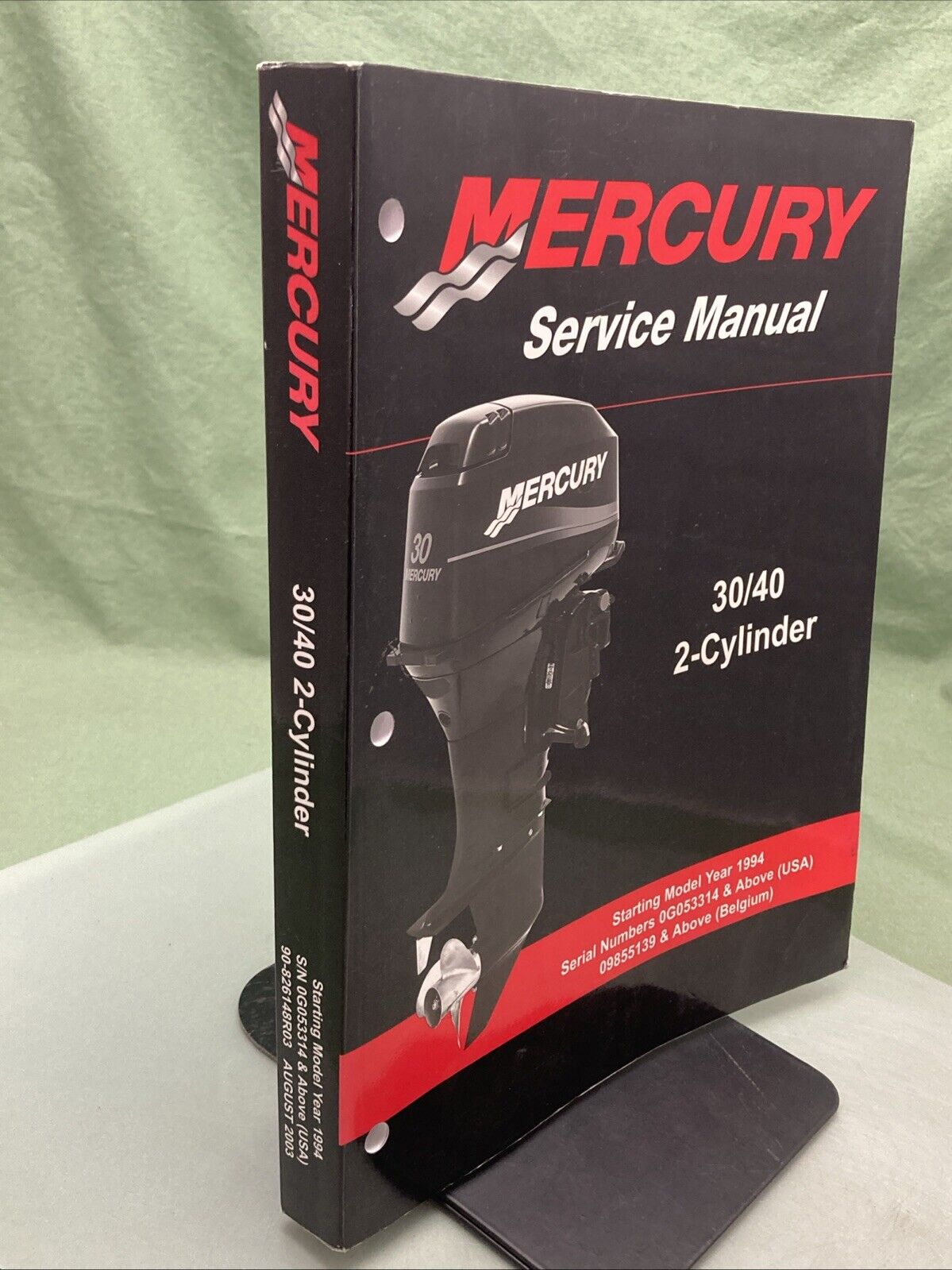 GENUINE MERCURY 90-826148R03 30/40 2-CYLINDER SERVICE MANUAL 2003