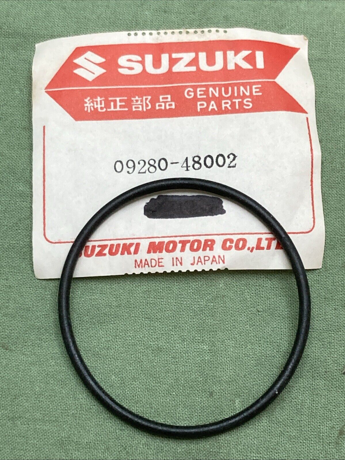 QTY 2 NEW GENUINE SUZUKI 09280-48002 GEAR SHAFT CAM GASKET O-RING