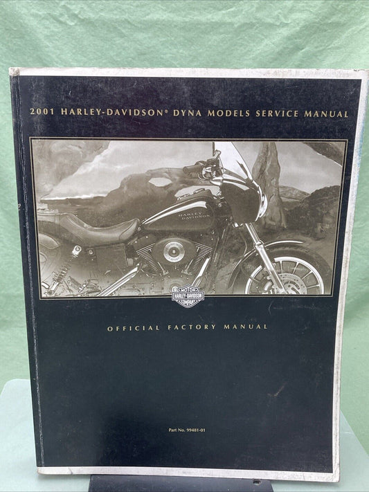 HARLEY DAVIDSON 99481-01 DYNA MODELS 2001 OFFICAL FACTORY SERVICE MANUAL