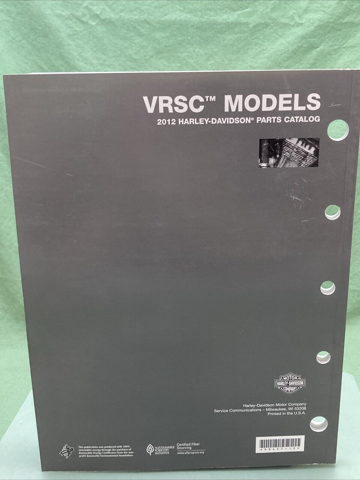 HARLEY DAVIDSON 99457-12 VRSC MODELS 2012 PARTS CATALOG