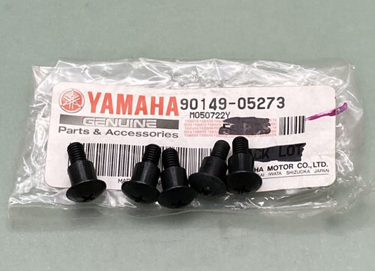 QTY 5 NEW GENUINE YAMAHA 90149-05273 COWLING 1  Screw,spec'l Shape