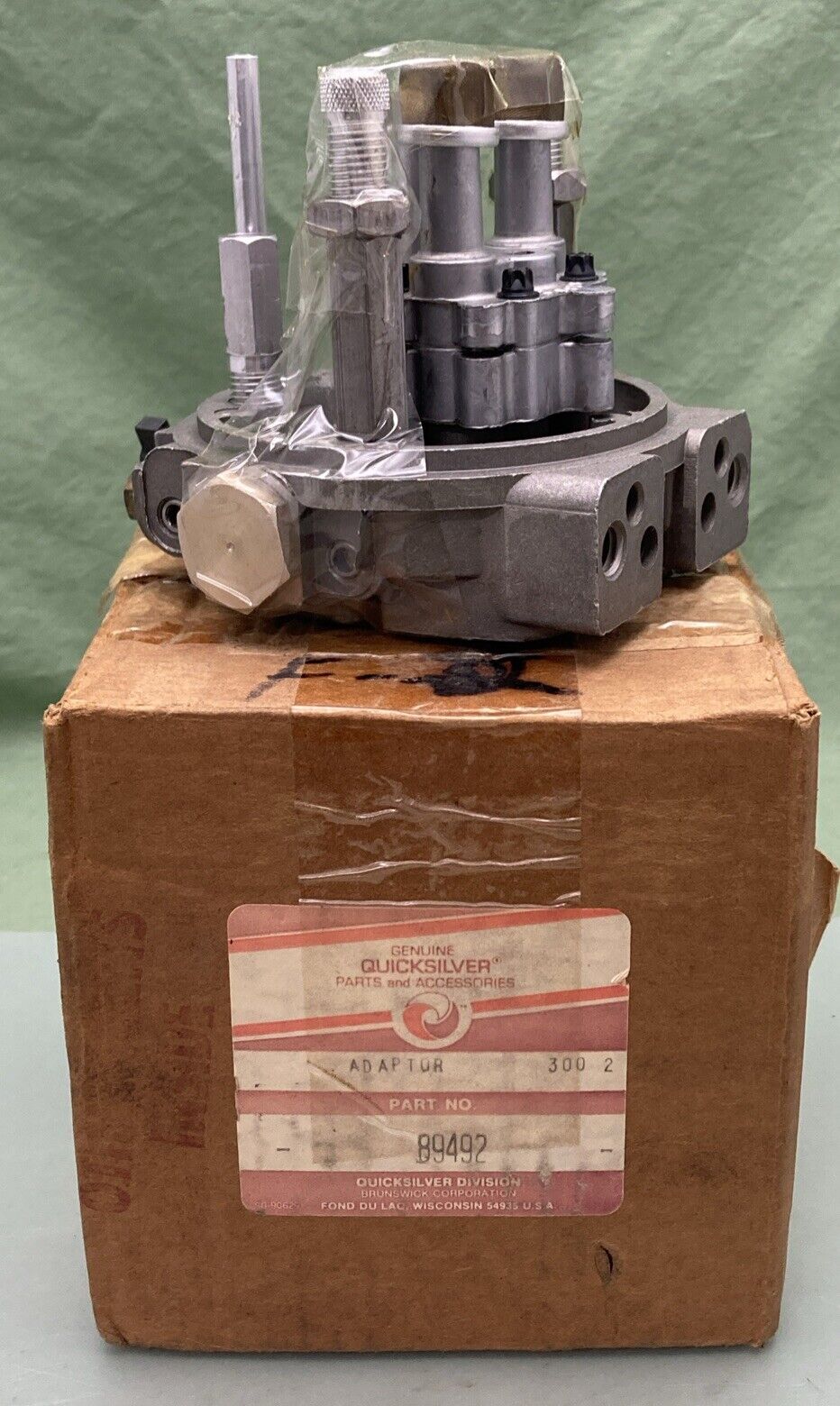 NEW GENUINE MERCURY QUICKSILVER 89492 ADAPTOR HYDRAULIC PUMP ASM MOD VP