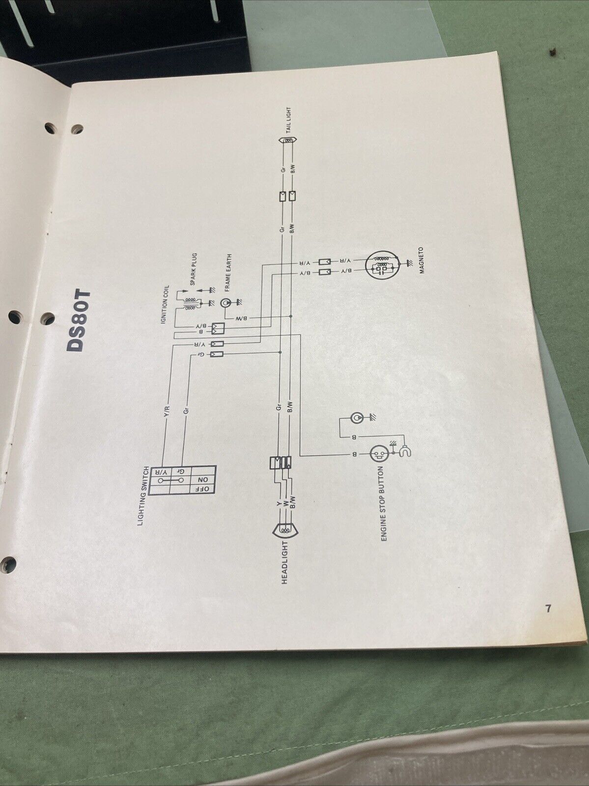 GENUINE SUZUKI 99923-80755 WIRING DIAGRAMS 1980