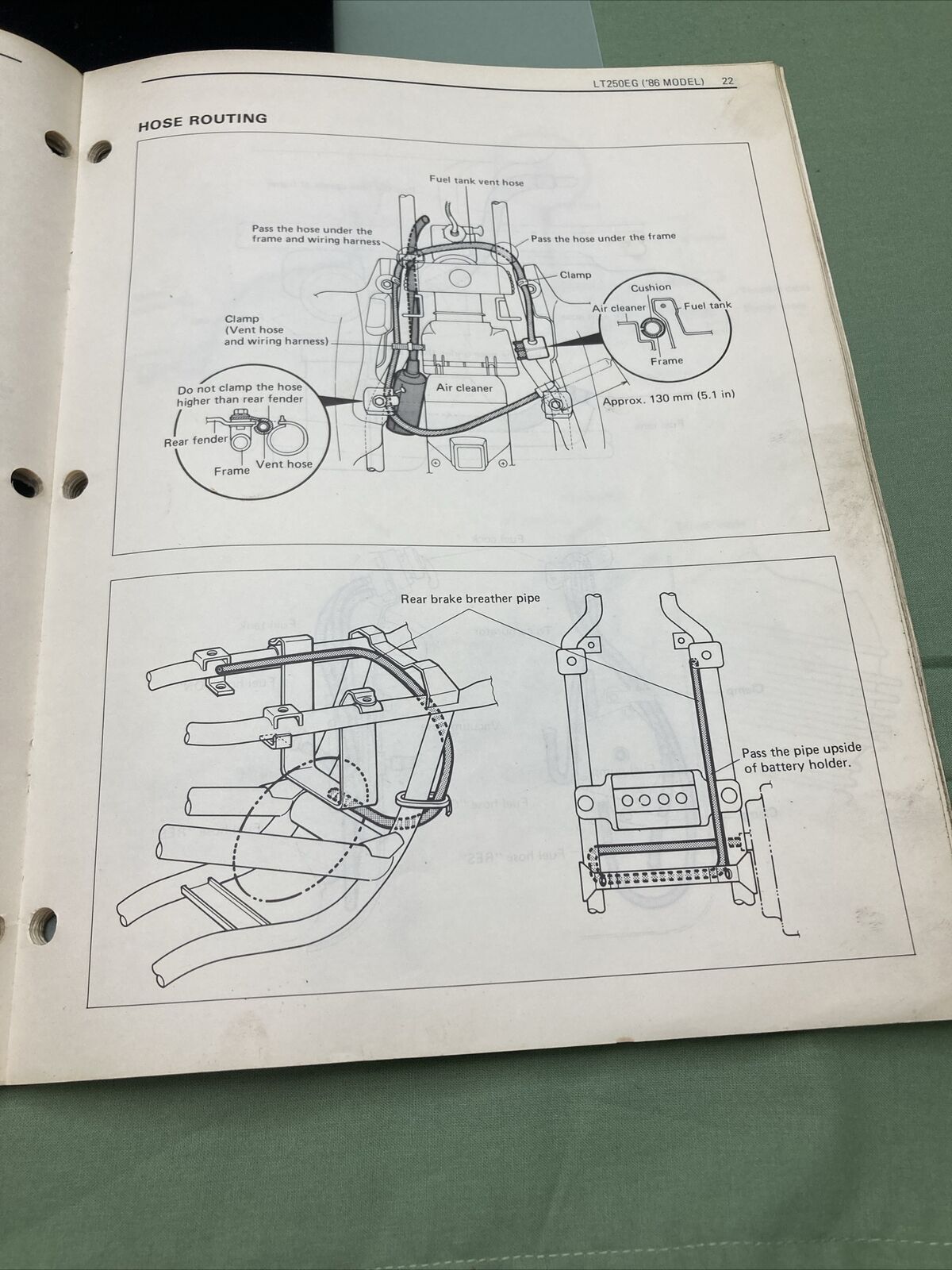 GENUINE SUZUKI 99501-42030-01E SUPPLEMENTARY SERVICE MANUAL LT250E/EF