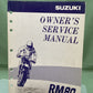 GENUINE SUZUKI 99011-02B73-03A OWNER'S SERVICE MANUAL RM80