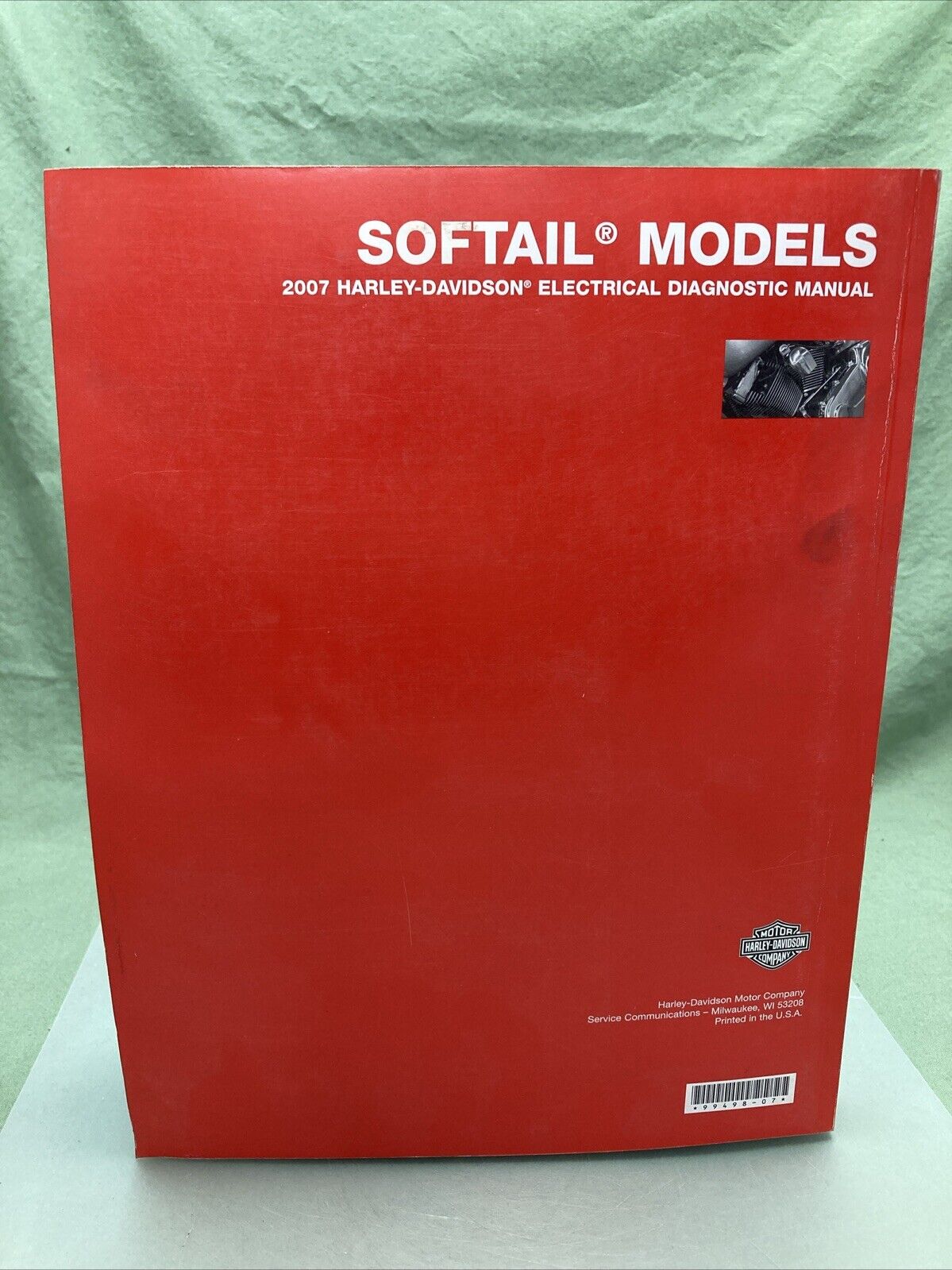 HARLEY DAVIDSON 99498-07 SOFTAIL MODELS 2007 ELECTRICAL DIAGNOSTIC MANUAL