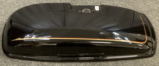 NEW GENUINE TRIUMPH 2352022 Pannier Lid Painted LH Black w/ Red Gold Pinstriping