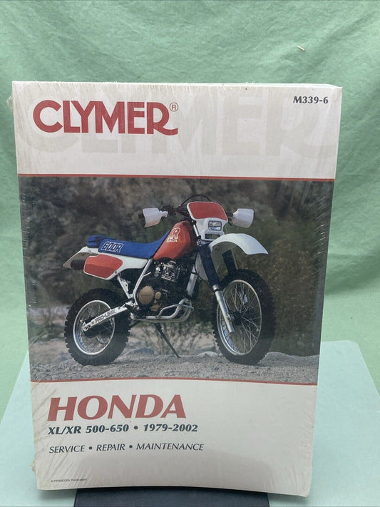 NEW CLYMER M339-6 XL/XR 500-650 79-02 SERVICE MANUAL HONDA