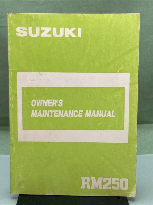 GENUINE SUZUKI 99011-00B22-03A RM250 OWNER'S MANUAL '86