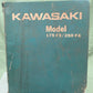 GENUINE KAWASAKI PARTS CATALOG MODEL 175 F3/250 F4 NO. 6924