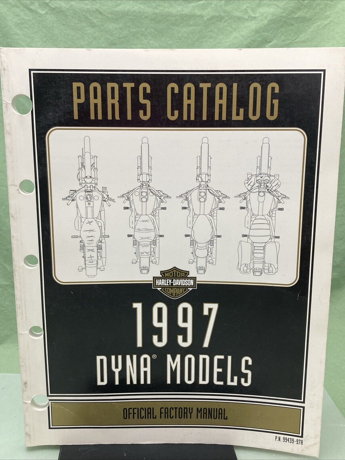 HARLEY DAVIDSON 99439-97A DYNA MODELS 1997 OFFICAL FACTORY MANUAL PARTS CATALOG