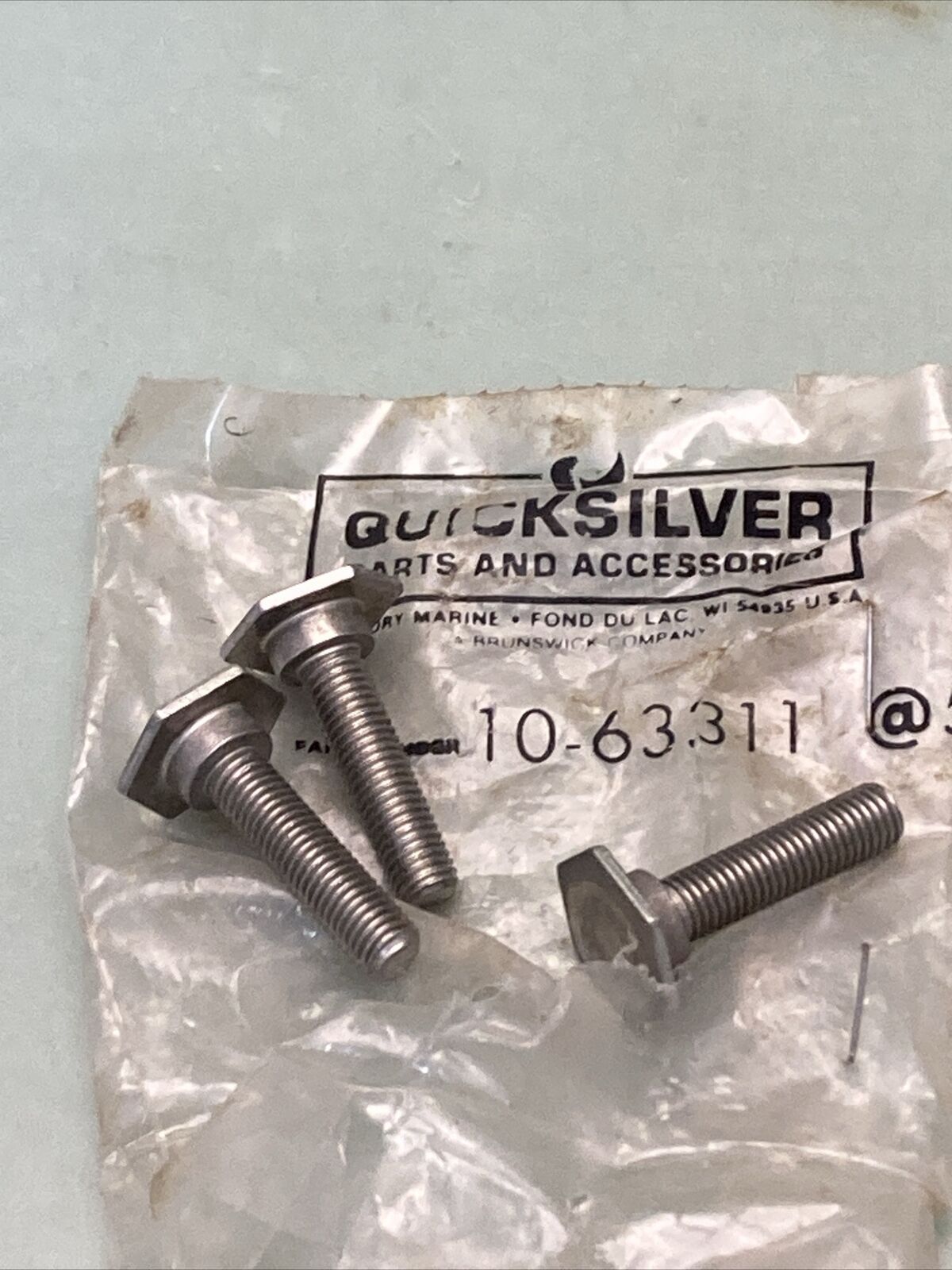 QTY 3 NEW GENUINE MERCURY QUICKSILVER 10-63311 SCREW