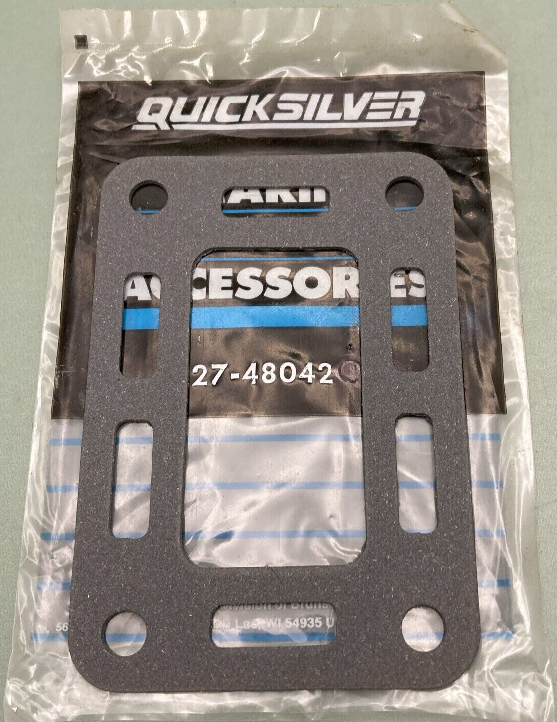 QTY 2 NEW GENUINE MERCURY QUICKSILVER 27-48042 GASKET EXHAUST MANI ELBOW 454 CID