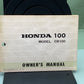 GENUINE HONDA 321073 CB100 OWNER'S MANUAL '71