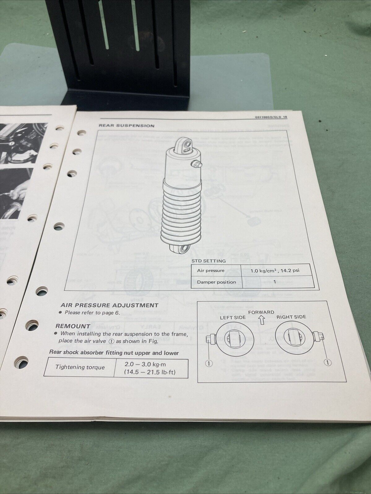 GENUINE SUZUKI 99501-39040-03E GS1100G/GL SUPPLEMENTARY SERVICE MANUAL 1983