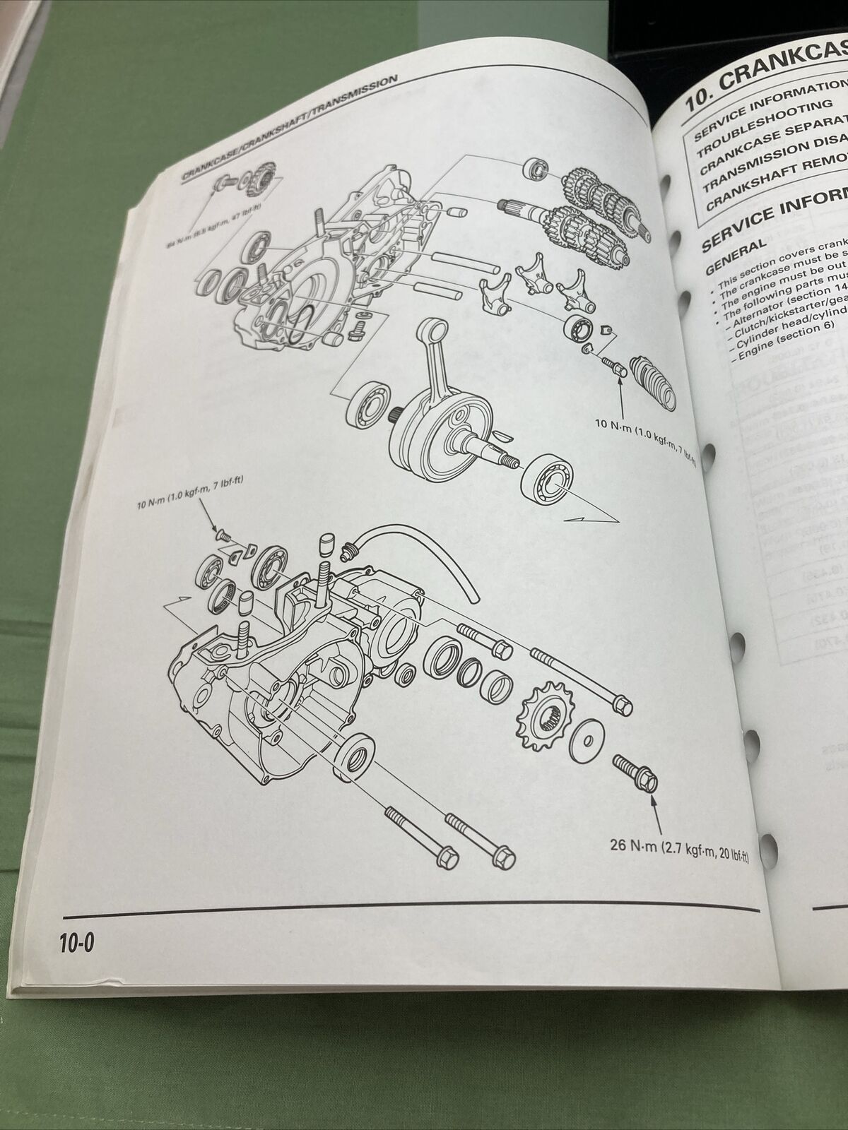 GENUINE HONDA 61KZ350 CR250R SERVICE MANUAL '97