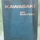 GENUINE KAWASAKI PARTS CATALOG 250 MODEL F21M NO. 6921