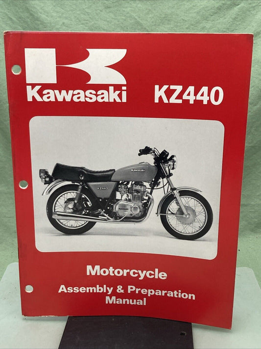 GENUINE KAWASAKI 99931-1049-01 KZ440 MOTORCYCLE ASSEMBLY AND PREP MANUAL 1979