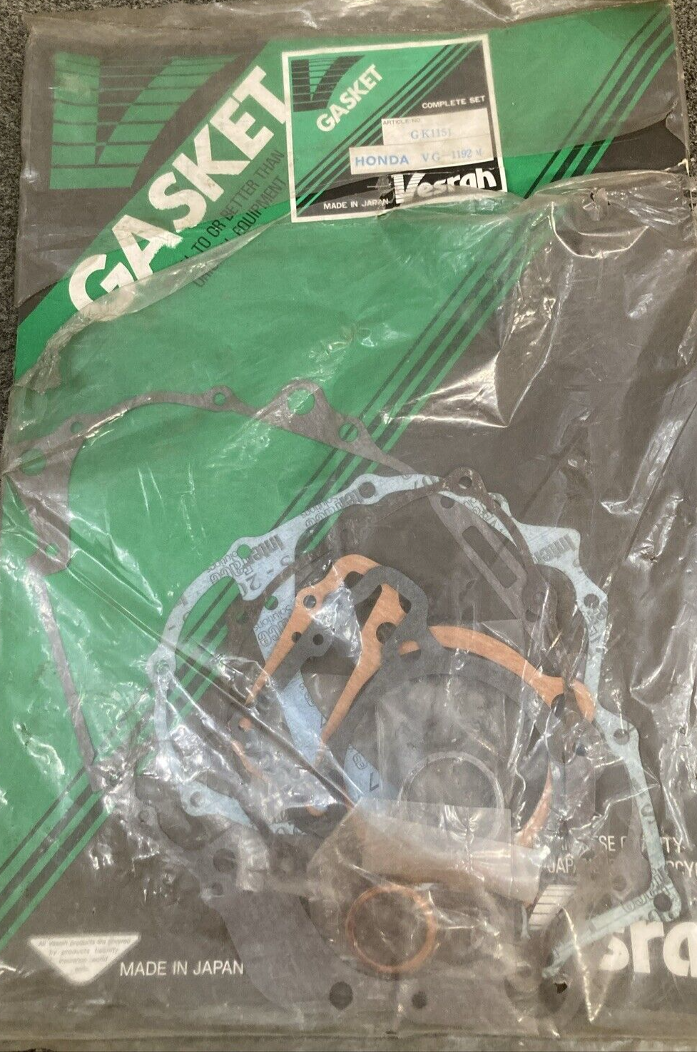 NEW VESRAH VG-1192 GASKET KIT FITS HONDA INCOMPLETE SEE PHOTOS