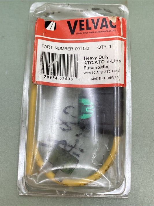 NEW GENUINE VELVAC 091130 HEAVY DUTY ATC IN-LINE FUSE HOLDER 30 AMP