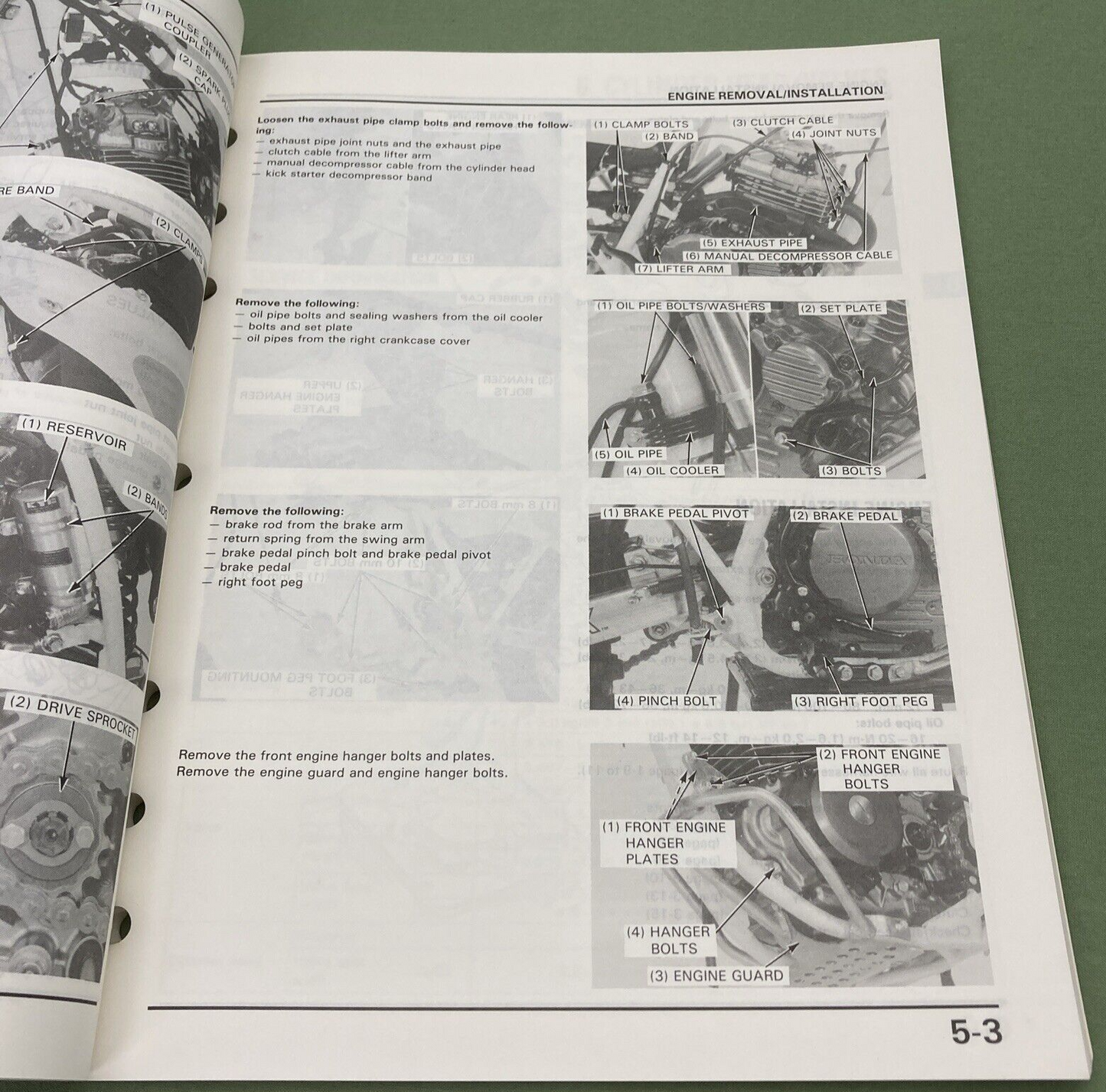 HONDA 61KT102 XR250R SERVICE MANUAL 1986-1988