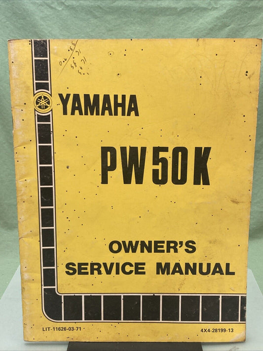 YAMAHA LIT-11626-03-71 PW50K OWNER'S SERVICE MANUAL 4X4-28199-11