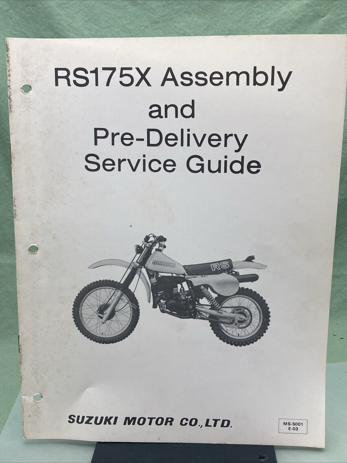 GENUINE SUZUKI MS-5001E-03 RS175X ASSEMBLY AND PRE-DELIVERY SERVICE GUIDE