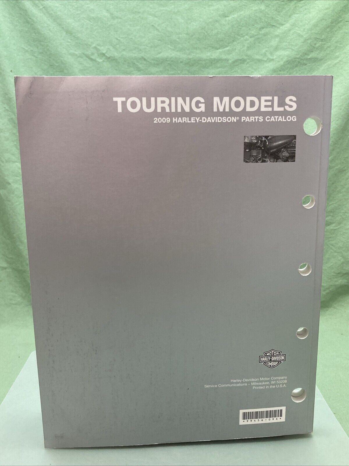 HARLEY DAVIDSON 99456-09A TOURING MODELS 2009 PARTS CATALOG