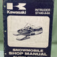 GENUINE KAWASAKI 99963-3517 SNOWMOBILE SHOP MANUAL SUPPLEMENT INTRUDER ST440-A4A