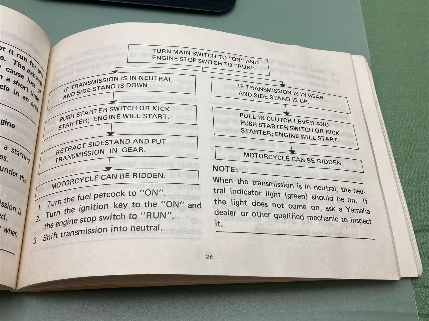 GENUINE YAMAHA LIT-11626-03-94 XS650SK OWNER'S MANUAL / KEY 5V4-28199-11