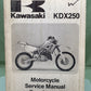 GENUINE KAWASAKI 99924-1143-51 KDX250 SERVICE MANUAL SUPPLEMENT