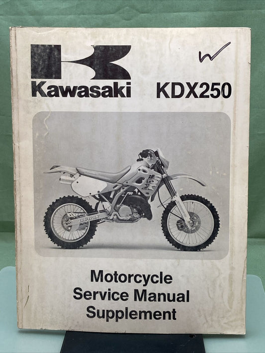 GENUINE KAWASAKI 99924-1143-51 KDX250 SERVICE MANUAL SUPPLEMENT