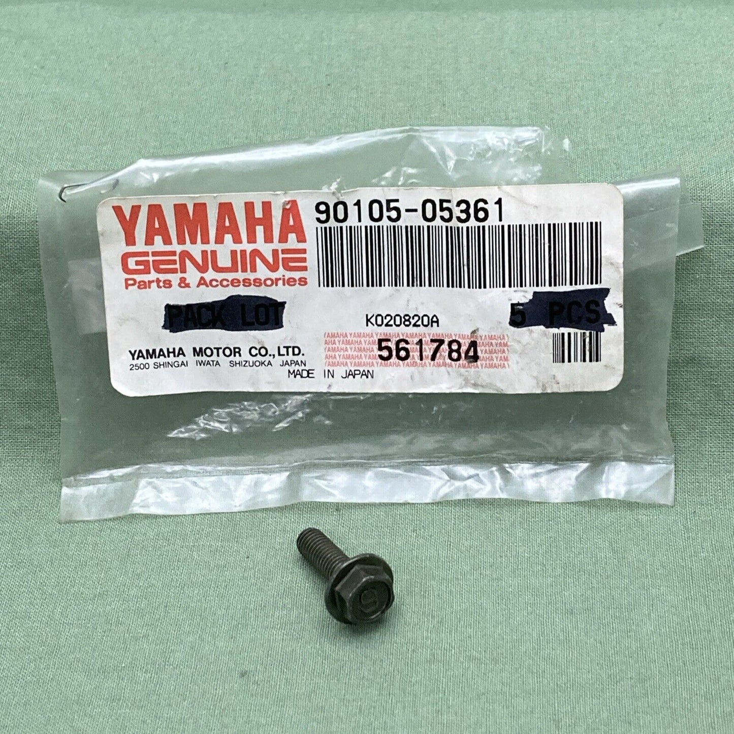 QTY 2 NEW GENUINE YAMAHA 90105-05361 STEERING Bolt, Flange