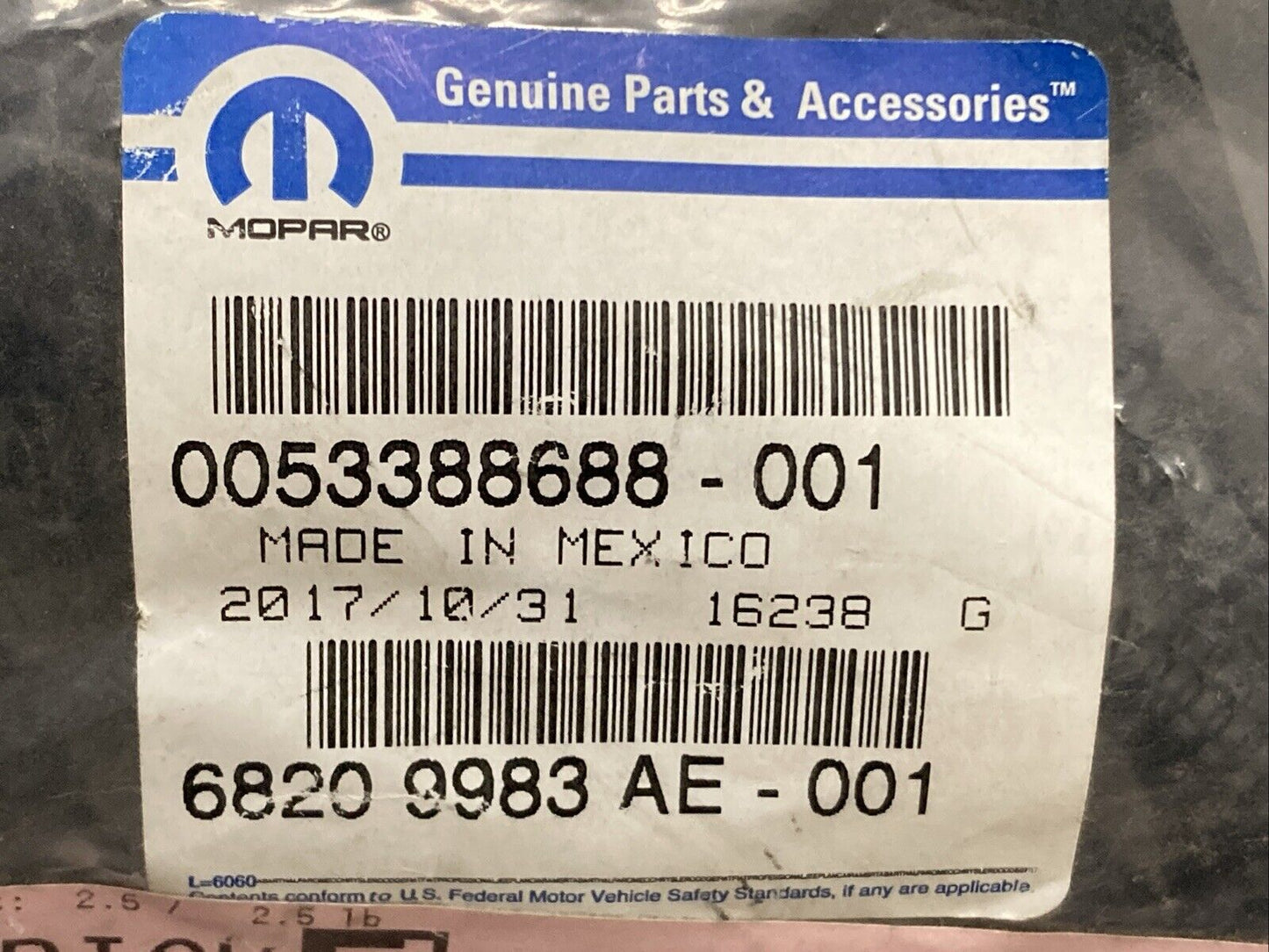 NEW GENUINE MOPAR 68209983AE Wiring-Front End Module