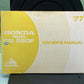 GENUINE HONDA 3139004 CB550F OWNER'S MANUAL '77