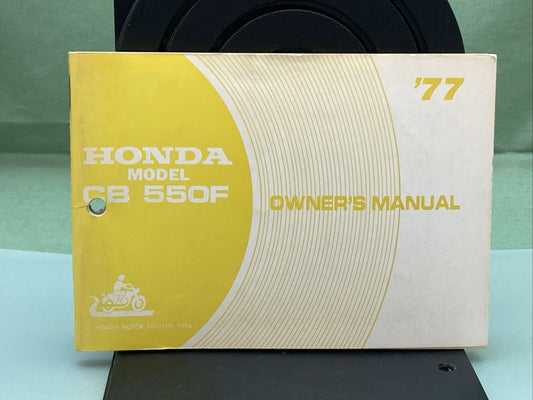 GENUINE HONDA 3139004 CB550F OWNER'S MANUAL '77