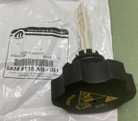 NEW GENUINE MOPAR 68388115AB Coolant Recovery Bottle Cap FITS '18-'24 Jeep