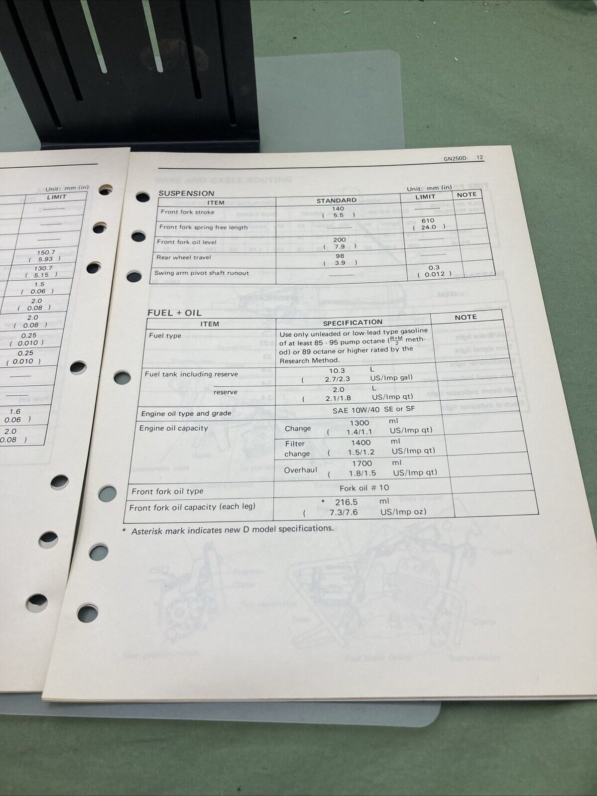 GENUINE SUZUKI 99501-32030-03E GN250 SUPPLEMENTARY SERVICE MANUAL 1983