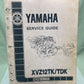 YAMAHA 90894-29211 XVZ12TK/TDK SERVICE GUIDE