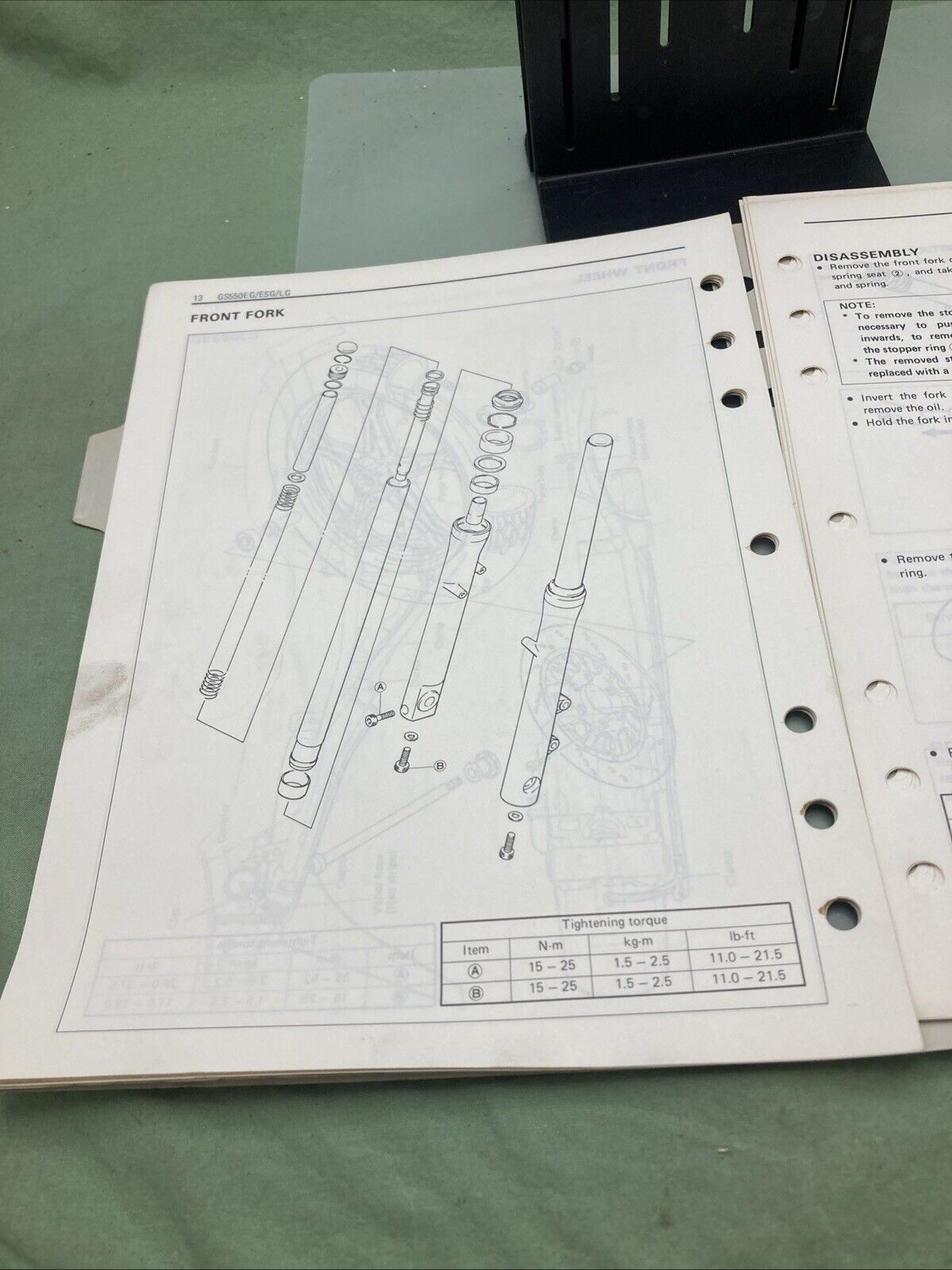 GENUINE SUZUKI 99501-35030-03E GS550 SUPPLEMENTARY SERVICE MANUAL 1985