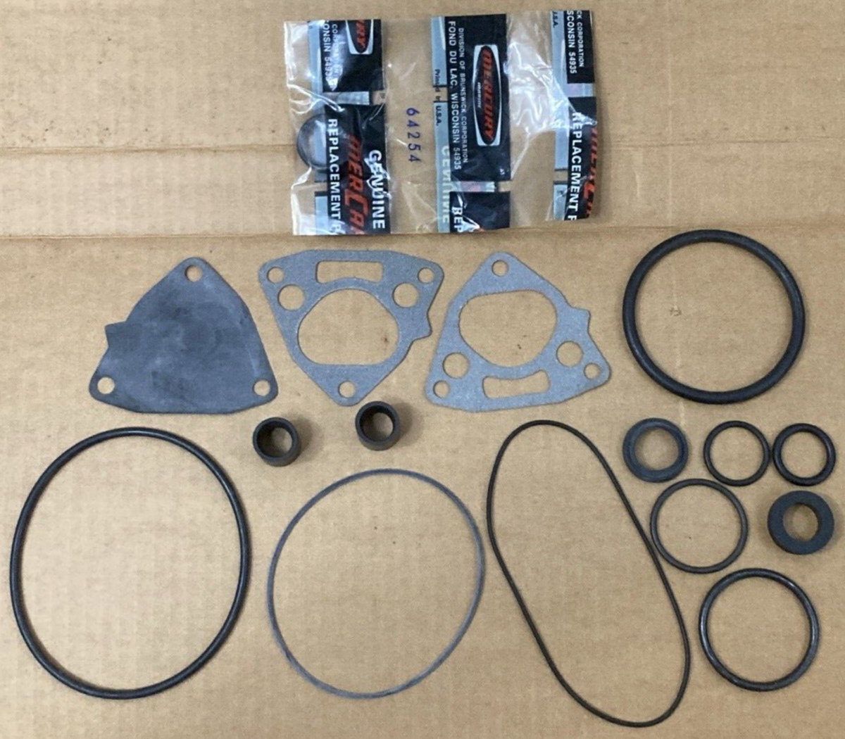 NEW GENUINE MERCURY 27-64859A74 GASKET SET MOTOR OVERHAUL INCOMPLETE SEE PHOTOS