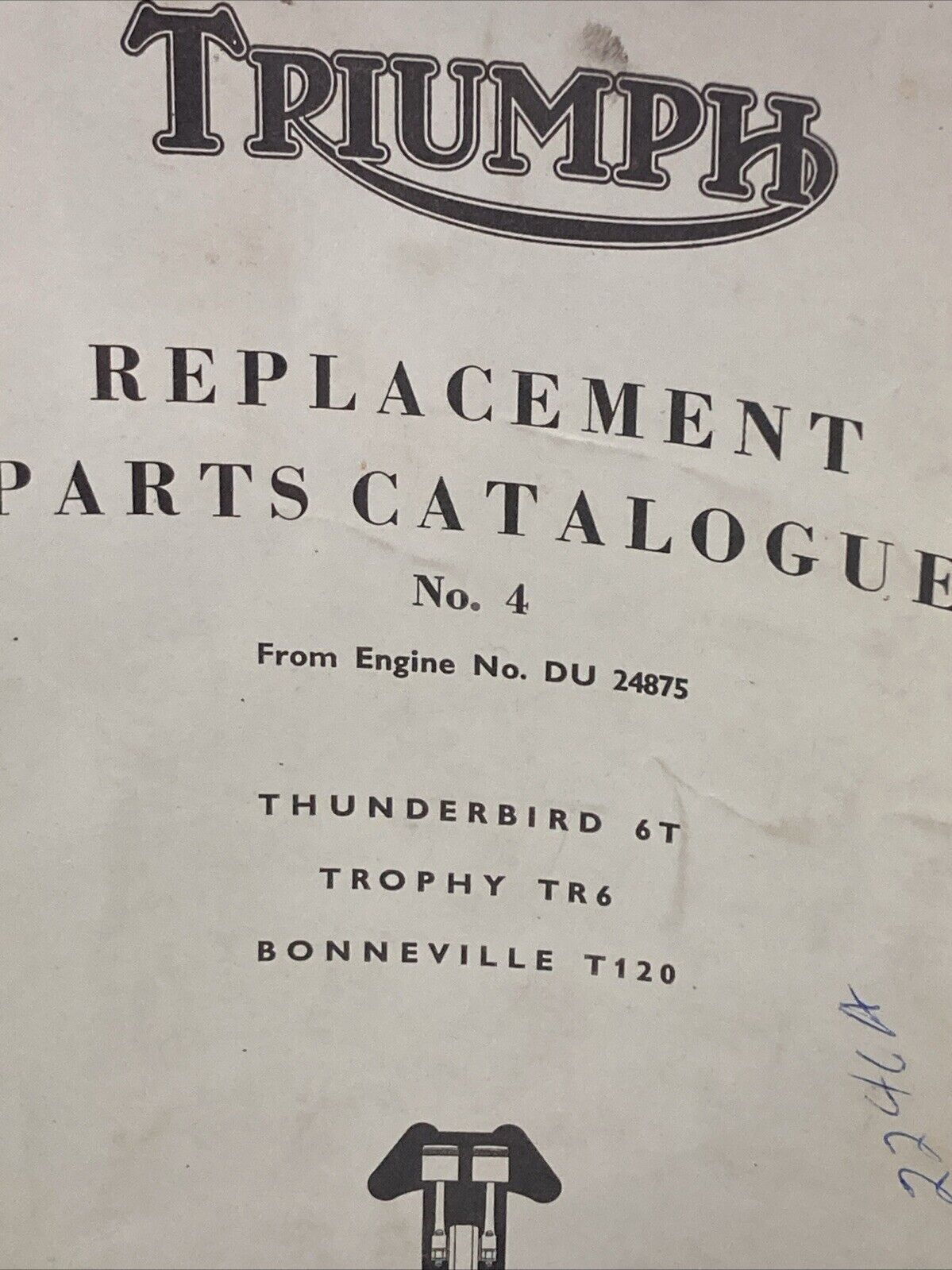 TRIUMPH REPLACEMENT PARTS CATALOGUE NO. 4