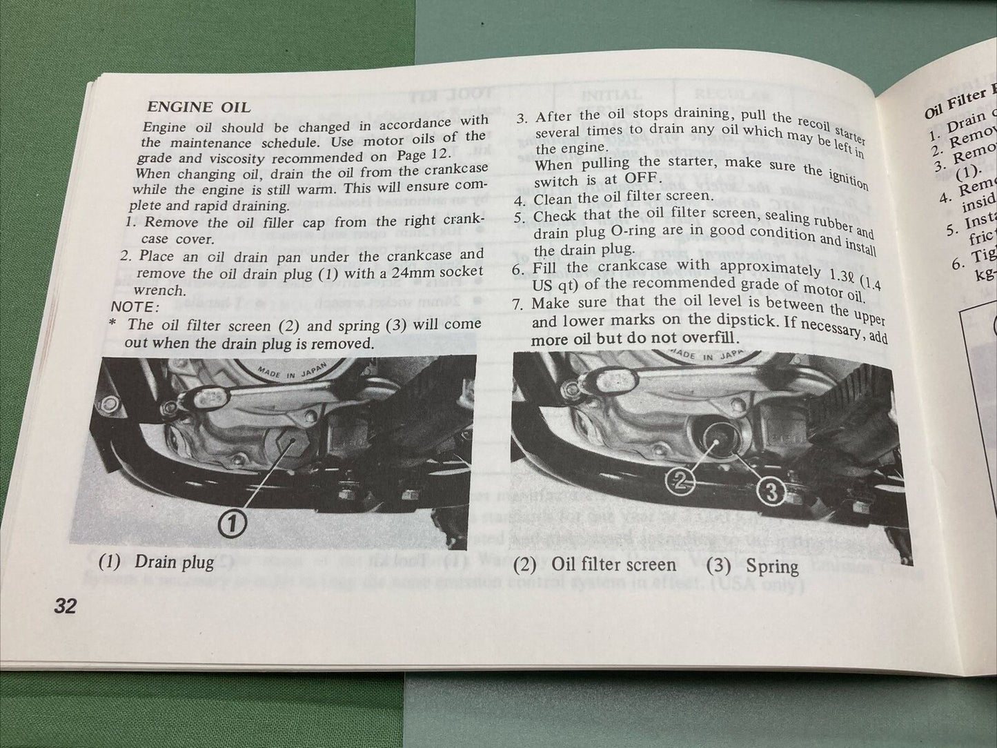 GENUINE HONDA 31958030 ATC 185S OWNER'S MANUAL '83